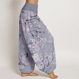 Pantalon sarouel fleur de pêcher