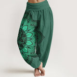 Pantalon en coton à motif mandala