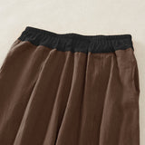 Pantalon harem décontracté de printemps pour femme, en coton uni, avec cordon de serrage et poches, Buddha Stones