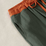 Pantalon harem décontracté de printemps pour femme, en coton uni, avec cordon de serrage et poches, Buddha Stones
