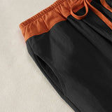 Pantalon harem thermique pour femme en coton côtelé avec doublure en polaire, poches et contraste de couleurs Buddha Stones