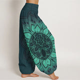 Pantalon en coton à motif mandala