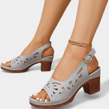 Dina | Sandales orthopédiques à talon compensé