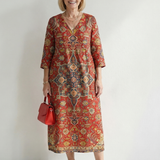Carter | Robe Midi Patchwork Facile
