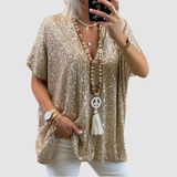 Haut à sequins et col en V Fayne™