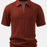 Polo à col en V avec crochet