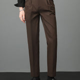 Polo gaufré à bordure contrastante et pantalon fuselé coupe slim