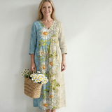 Elliot | Robe midi légère à imprimé marguerite