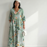 Reid | Robe midi à tenue souple