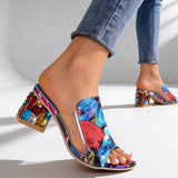Mules à talon orné Margaux