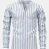 Chemise à rayures à manches longues