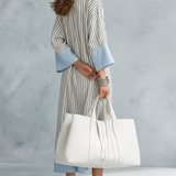 Robe midi rayée sans effort
