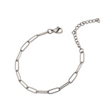 Bracelet maillons Venise | Or blanc