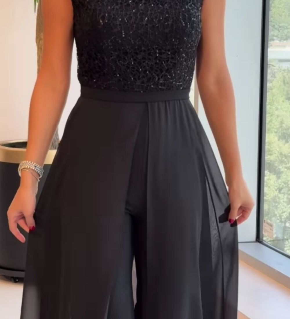 Combinaison en tulle texturé Fontella™