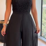 Combinaison en tulle texturé Fontella™