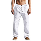 Owen Mitchell | Pantalon de plage décontracté en mélange de lin pour homme