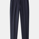 Polo en maille texturée contrastée et pantalon fuselé coupe slim