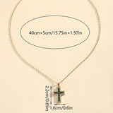 Pendentif Solene Croix Émeraude | Or