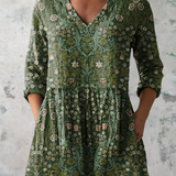 Julie | Blouse longue avec col en V