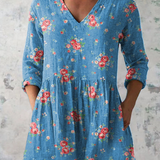 Mélanie | Longue blouse avec col en V