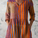 Nadia | Blouse longue avec col en V