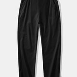 Polo en maille torsadée et pantalon droit à taille élastique