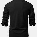 Chemise boutonnée à manches longues et coupe ajustée en maille côtelée