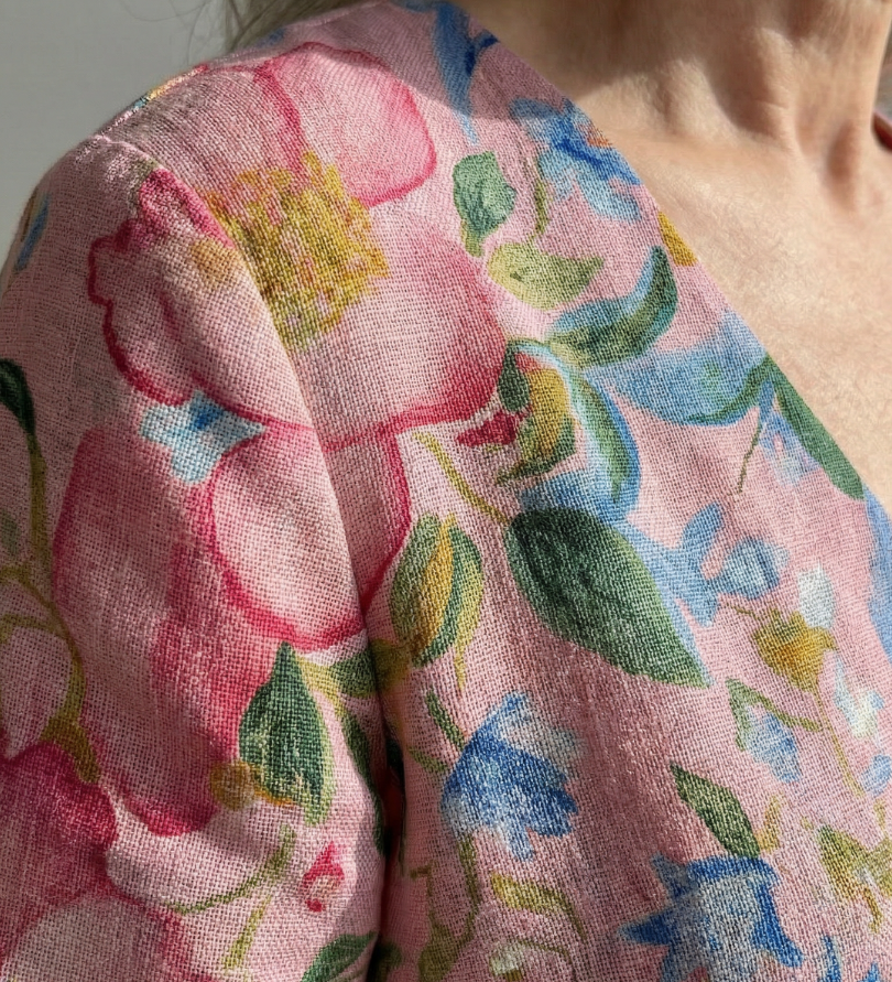 Julien | Robe midi fleurie coupe légère