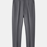 Polo à col Johnny avec rayures contrastantes et pantalon fuselé coupe slim