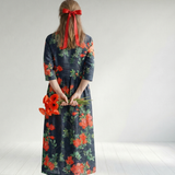 Cyrus | Robe Midi Florale Calm Drape