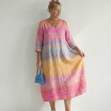 Blake | Robe midi rayée dégradée Ease