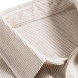 Chemise à manches courtes boutonnée en velours côtelé