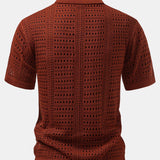 Polo à col en V avec crochet