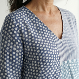 Nolan | Robe mi-longue Patchwork cintré