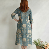 Skye | Robe Midi Fleurie Coupe Douce