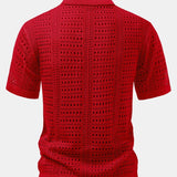 Polo à col en V avec crochet