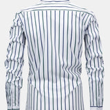 Chemise à rayures à manches longues