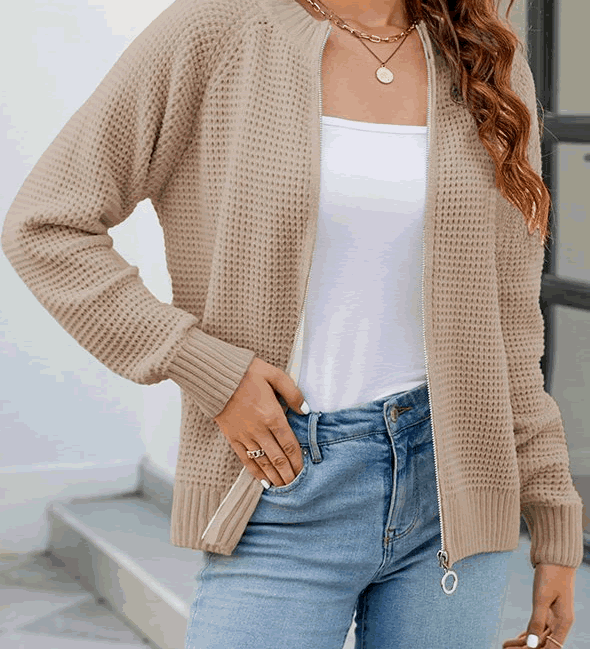 Isabella Moreau | Gilet ouvert minimaliste pour femme