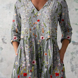 Amelie | Longue blouse col V