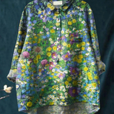 Imogen | Chemise décontractée femme à imprimé floral vintage