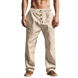 Owen Mitchell | Pantalon de plage décontracté en mélange de lin pour homme