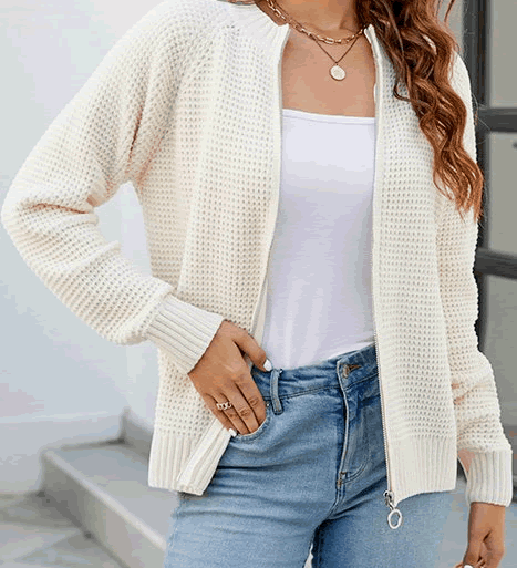 Isabella Moreau | Gilet ouvert minimaliste pour femme