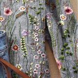 Maurine™ | Pull en tricot à motif floral vintage