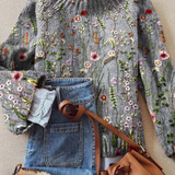 Maurine™ | Pull en tricot à motif floral vintage