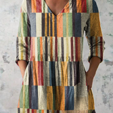 Chloé | Blouse longue avec col en V