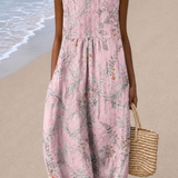 Brooklyn - Robe midi sans manches coupe décontractée pour femme