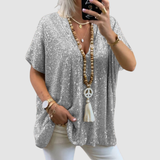 Haut à sequins et col en V Fayne™