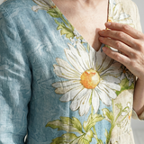Elliot | Robe midi légère à imprimé marguerite