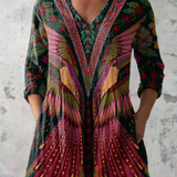Manon | Blouse longue avec col en V