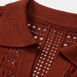 Polo à col en V avec crochet